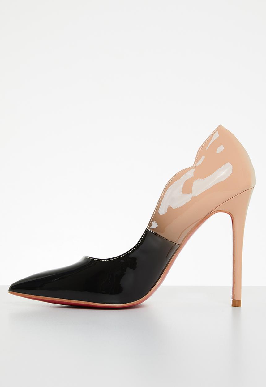 Miss Black - Lou20 barely there court heel - neutral combo