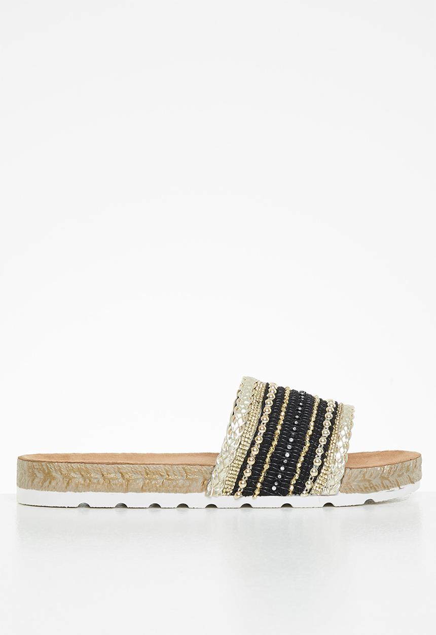 Butterfly Feet - Amaia 1 espadrille slide - black