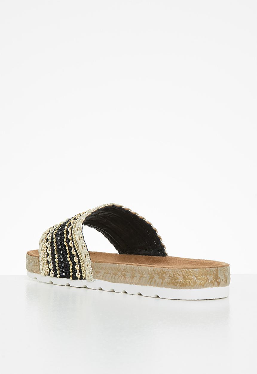 Butterfly Feet - Amaia 1 espadrille slide - black