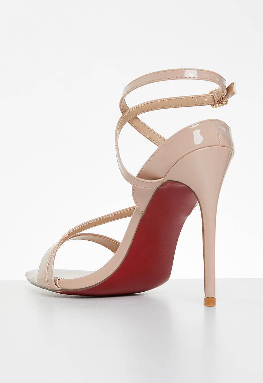 Miss Black - Dagger1 barely there stiletto heel - neutral