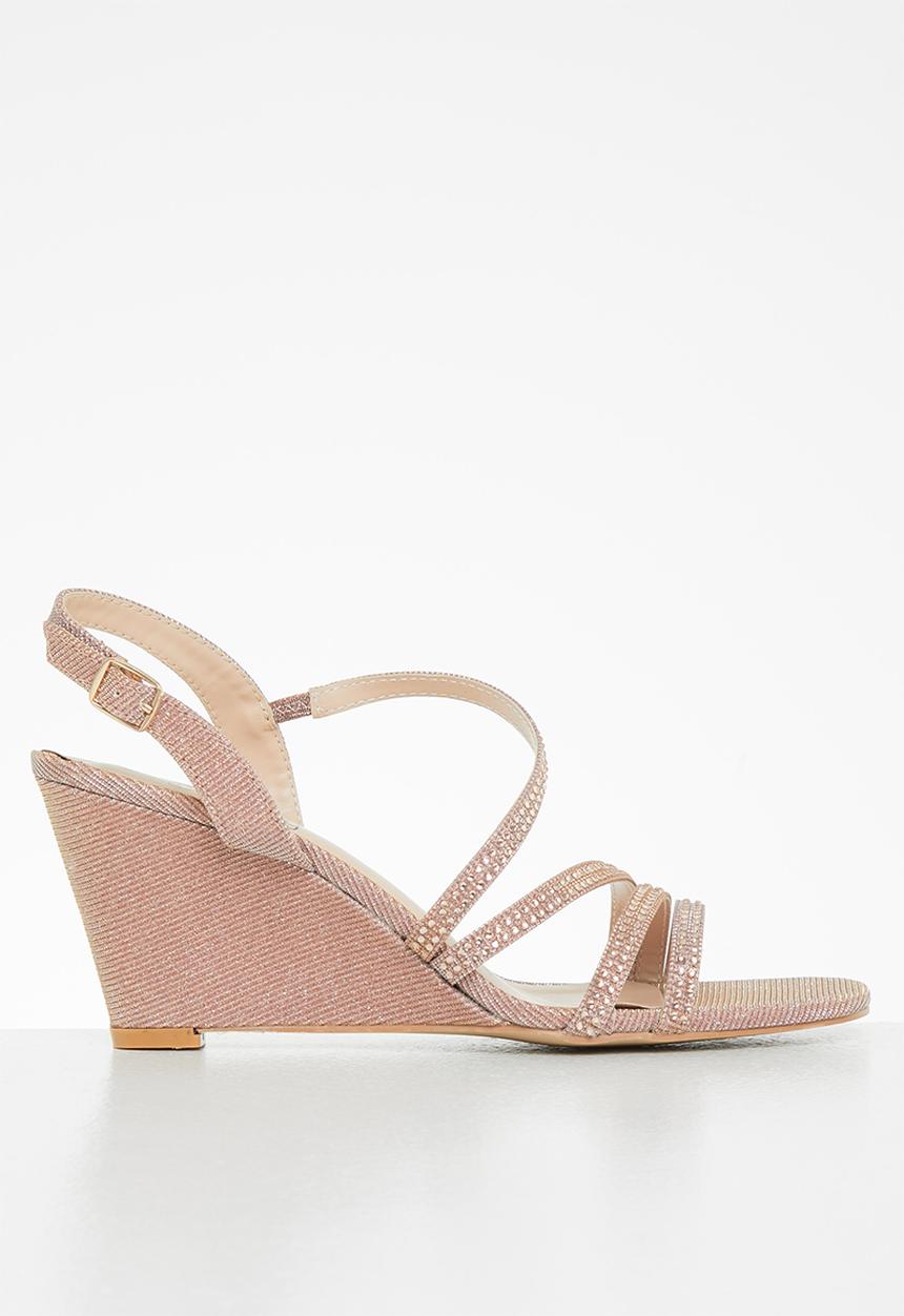 Butterfly Feet - Marly 3 wedge heel - rose gold