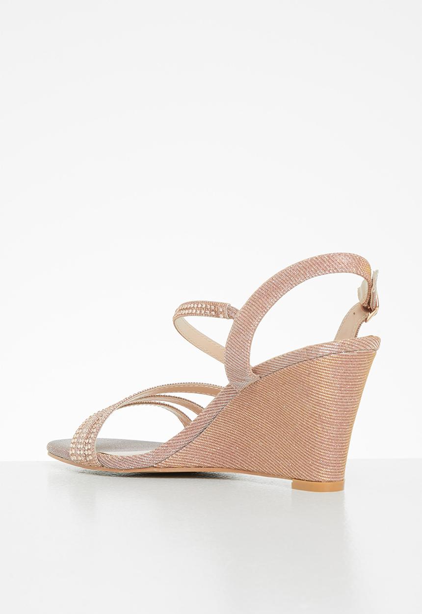 Butterfly Feet - Marly 3 wedge heel - rose gold