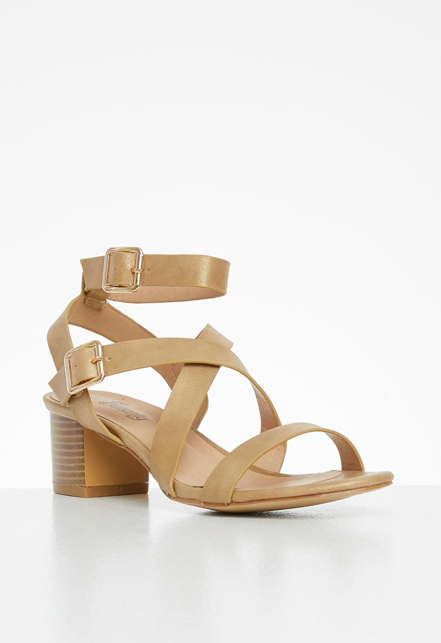 Butterfly Feet - Bonolo 1 ankle tie block heel - tan