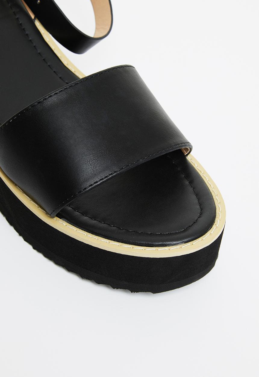 Miss Black - Grunge1 block heel - black