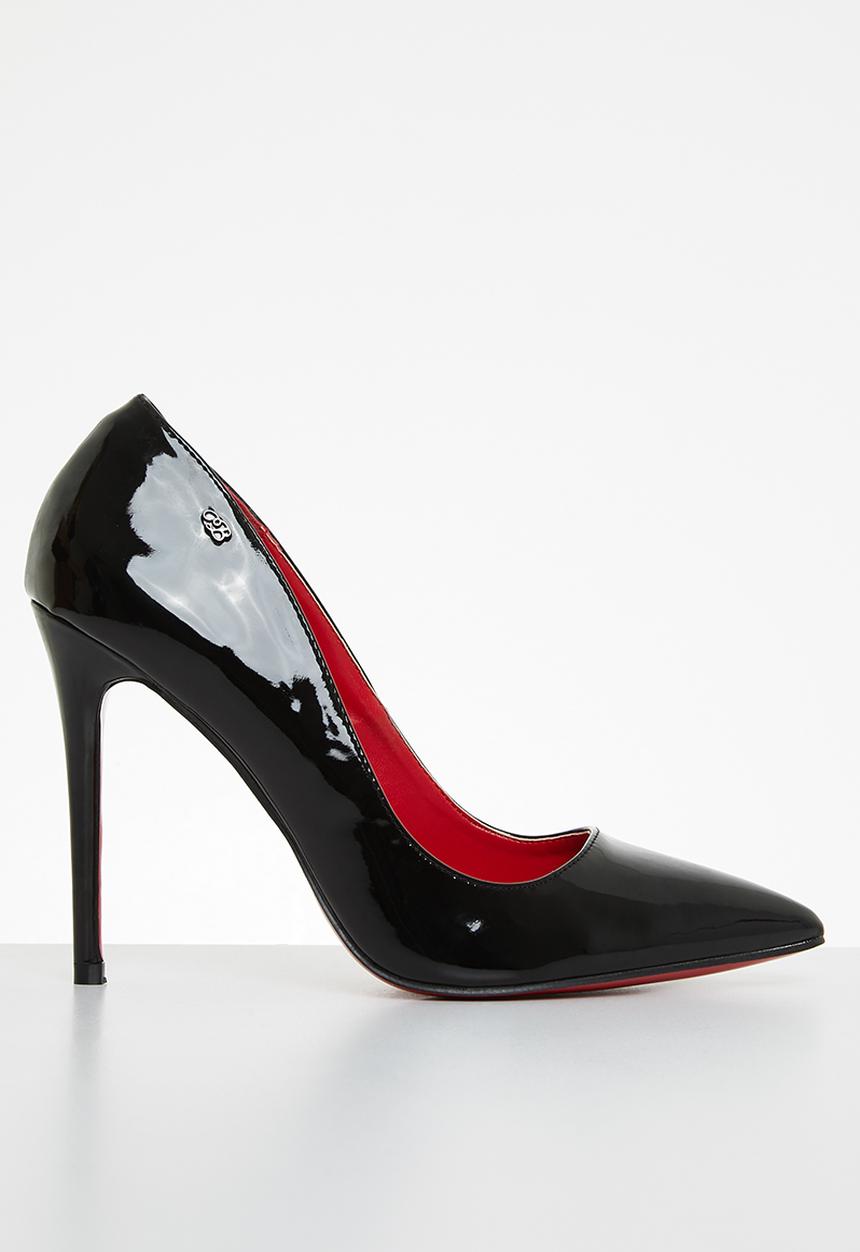 Miss Black - Lou19 barely there court heel - black