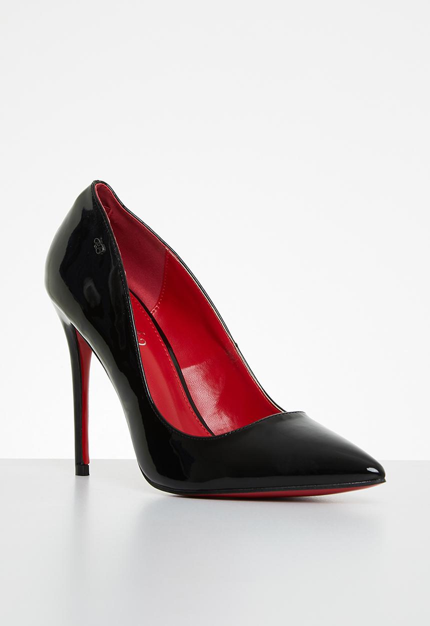 Miss Black - Lou19 barely there court heel - black