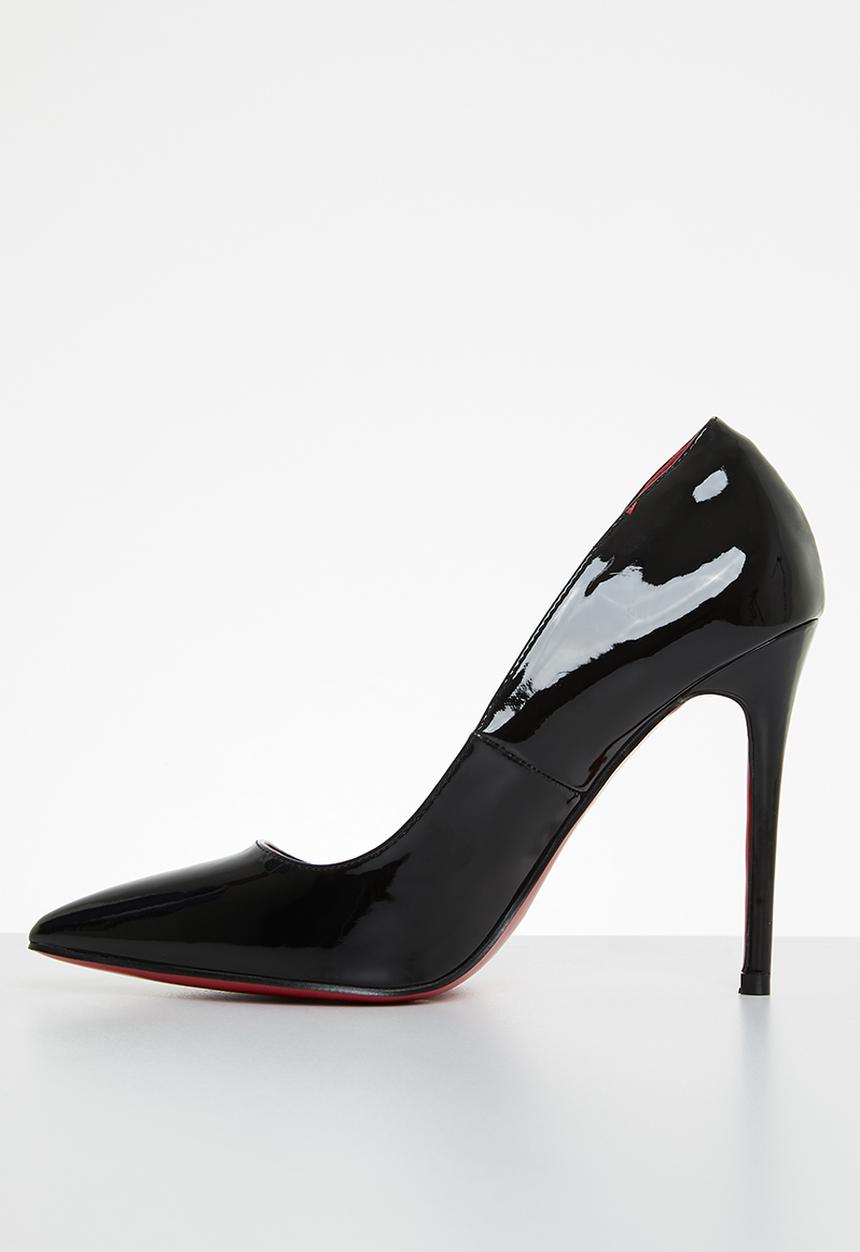 Miss Black - Lou19 barely there court heel - black