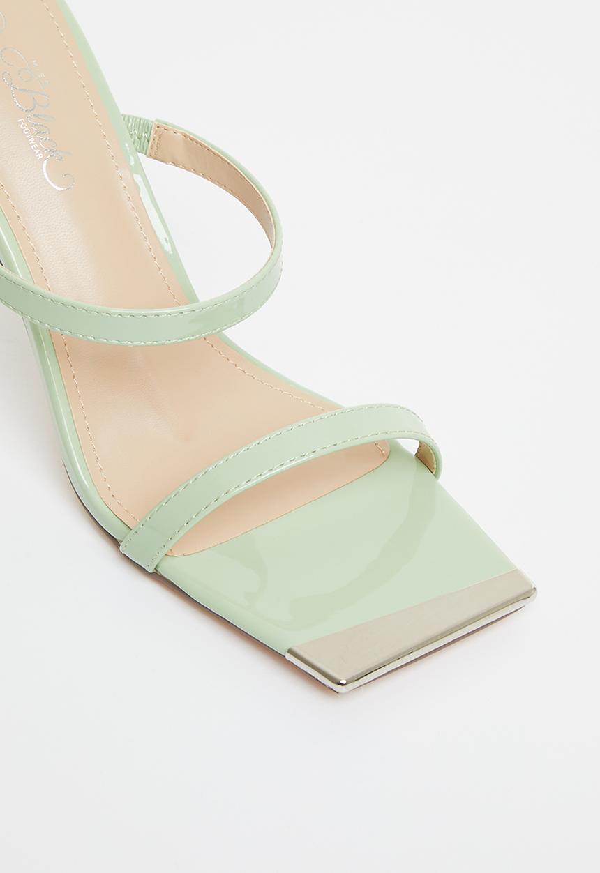 Miss Black - Swing1 barely there stiletto mule heel - mint