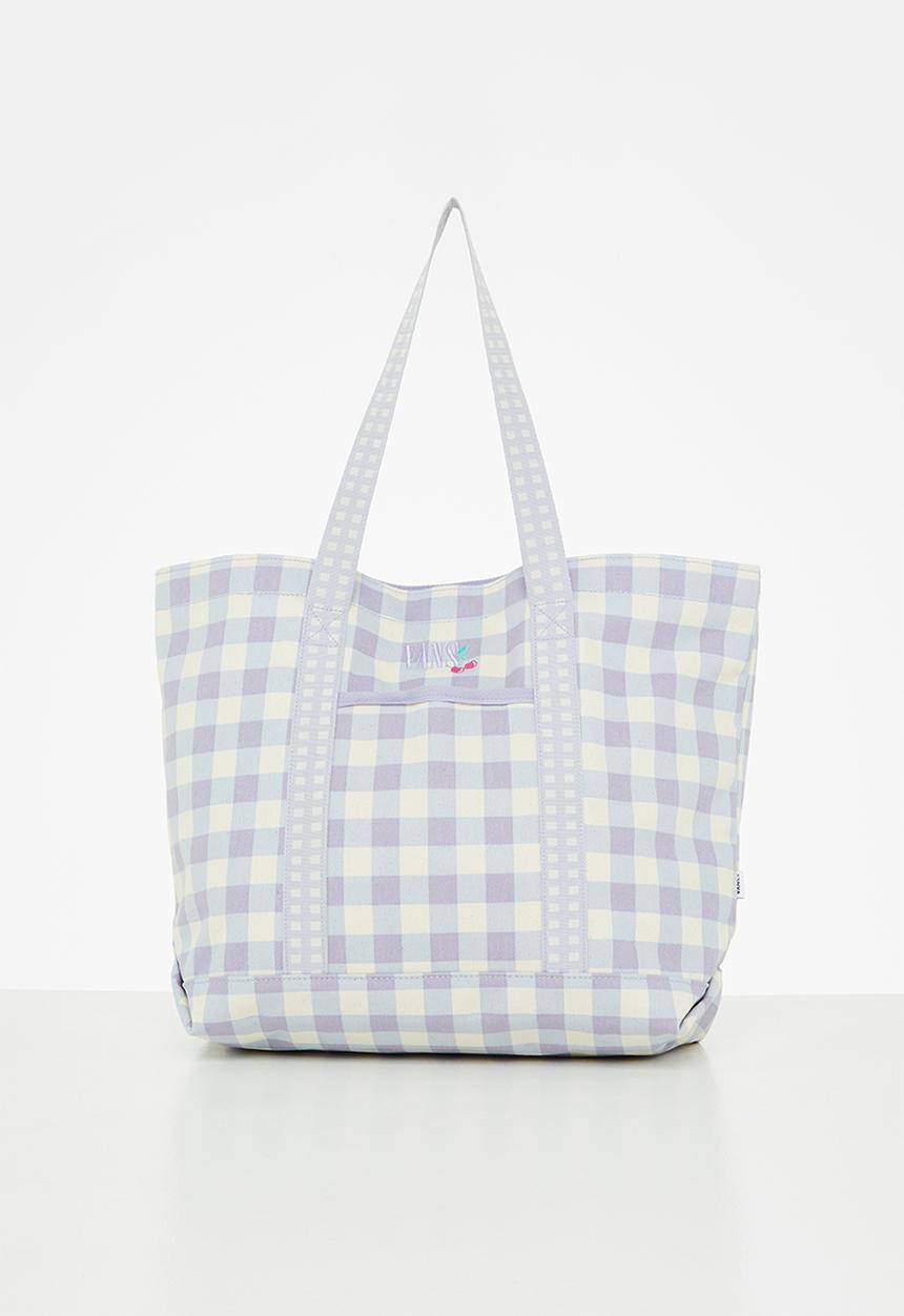 Vans - Mixed up gingham tote - languid lavender
