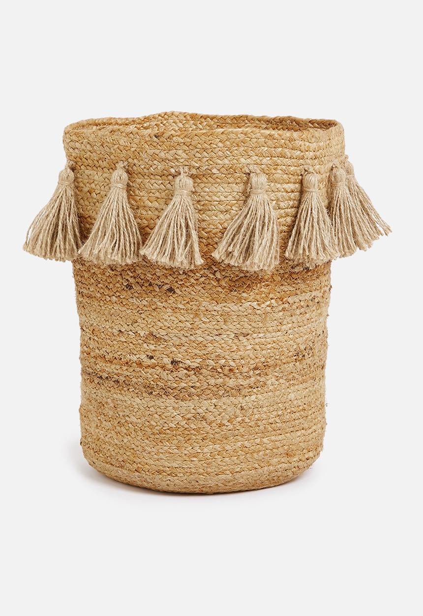 Sixth Floor - Tassel basket - natural 