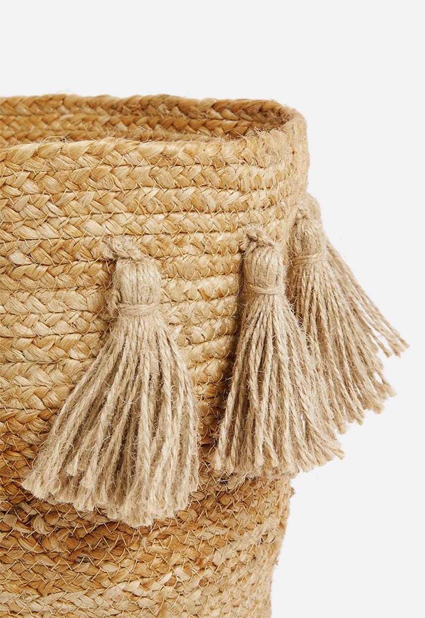 Sixth Floor - Tassel basket - natural 