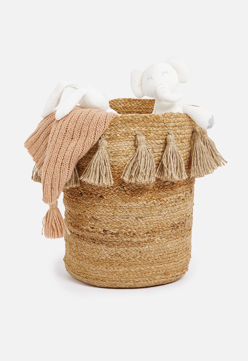 Sixth Floor - Tassel basket - natural 
