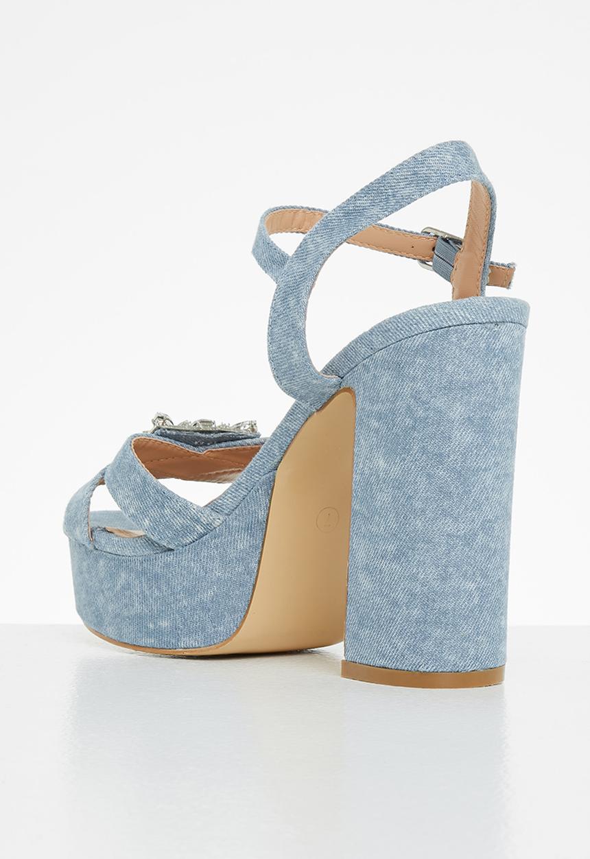 Rock & Co - Miami 1 ankle tie platform heel - blue