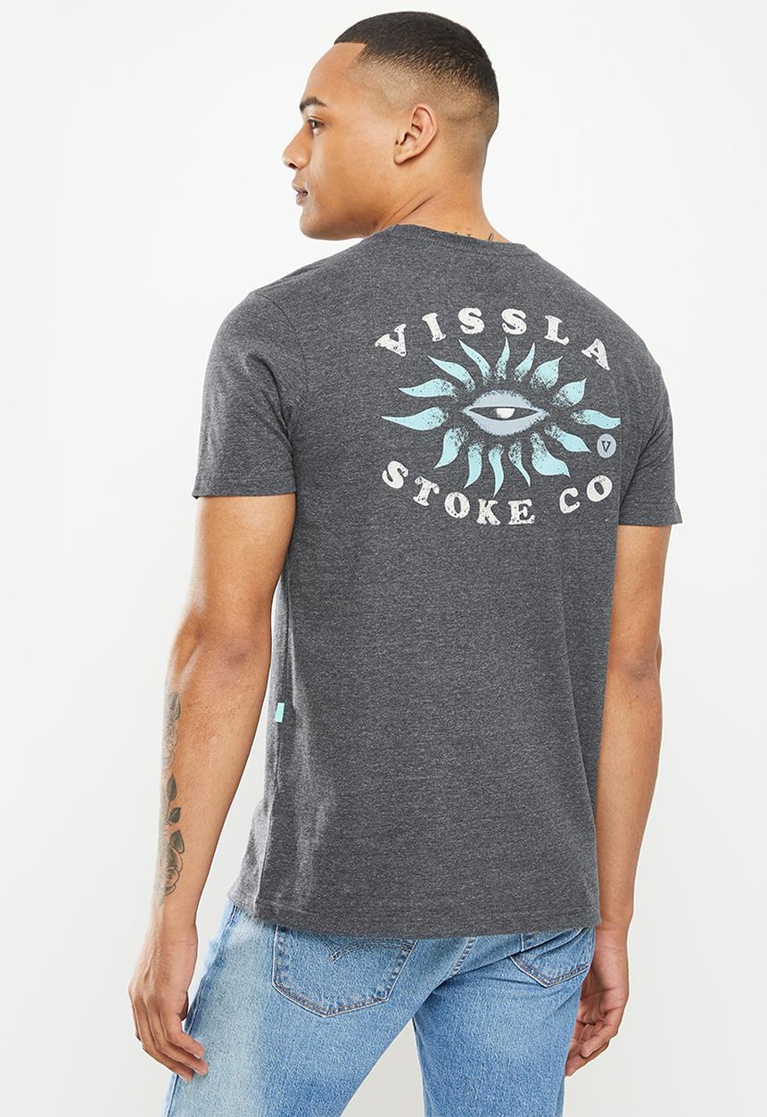 Vissla  - Inner stoke short sleeve tee - charcoal super marle