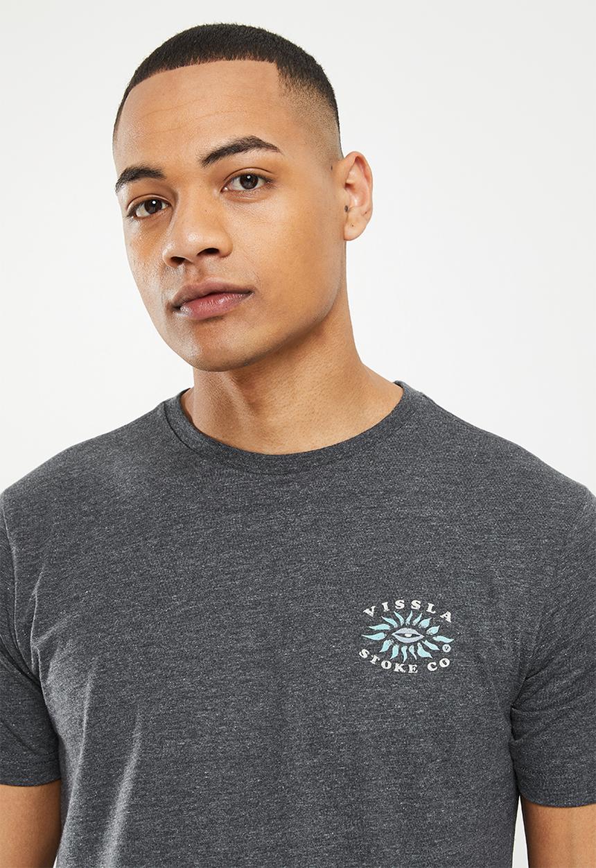 Vissla  - Inner stoke short sleeve tee - charcoal super marle