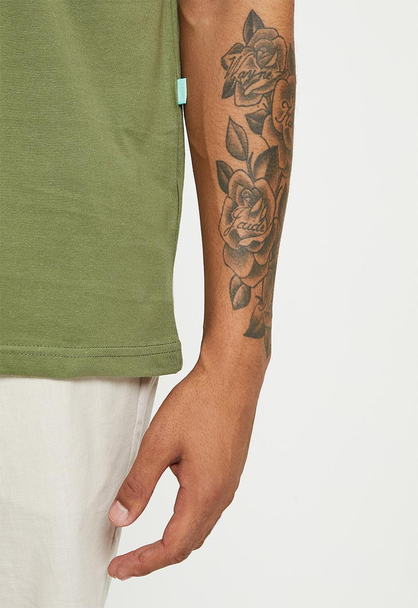 Vissla  - Raised by short sleeve pocket tee - army