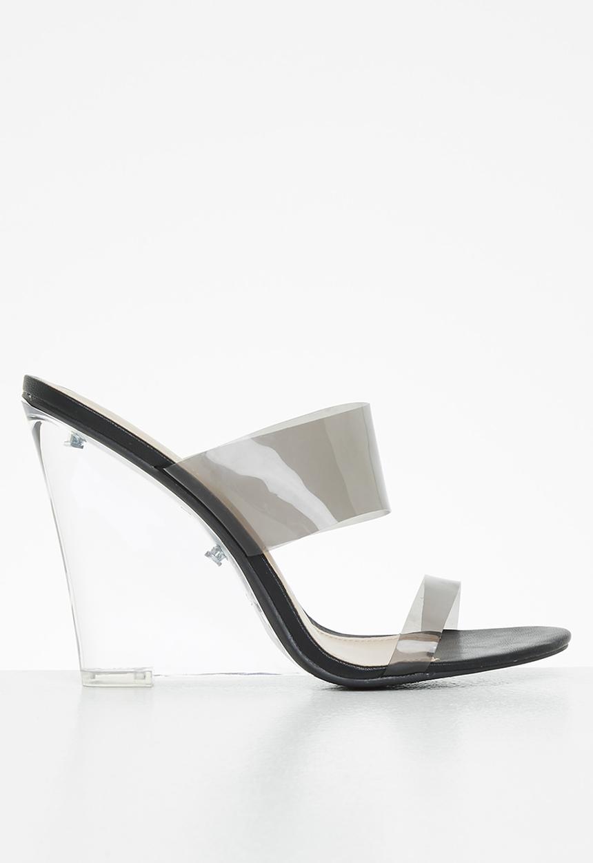 Rock & Co - Opium 1 mule wedge heel - black