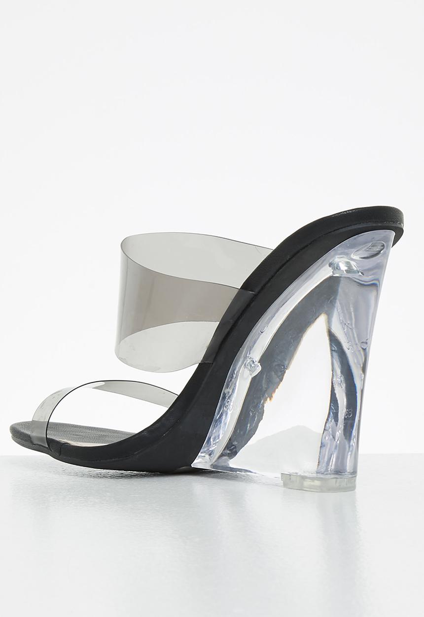 Rock & Co - Opium 1 mule wedge heel - black