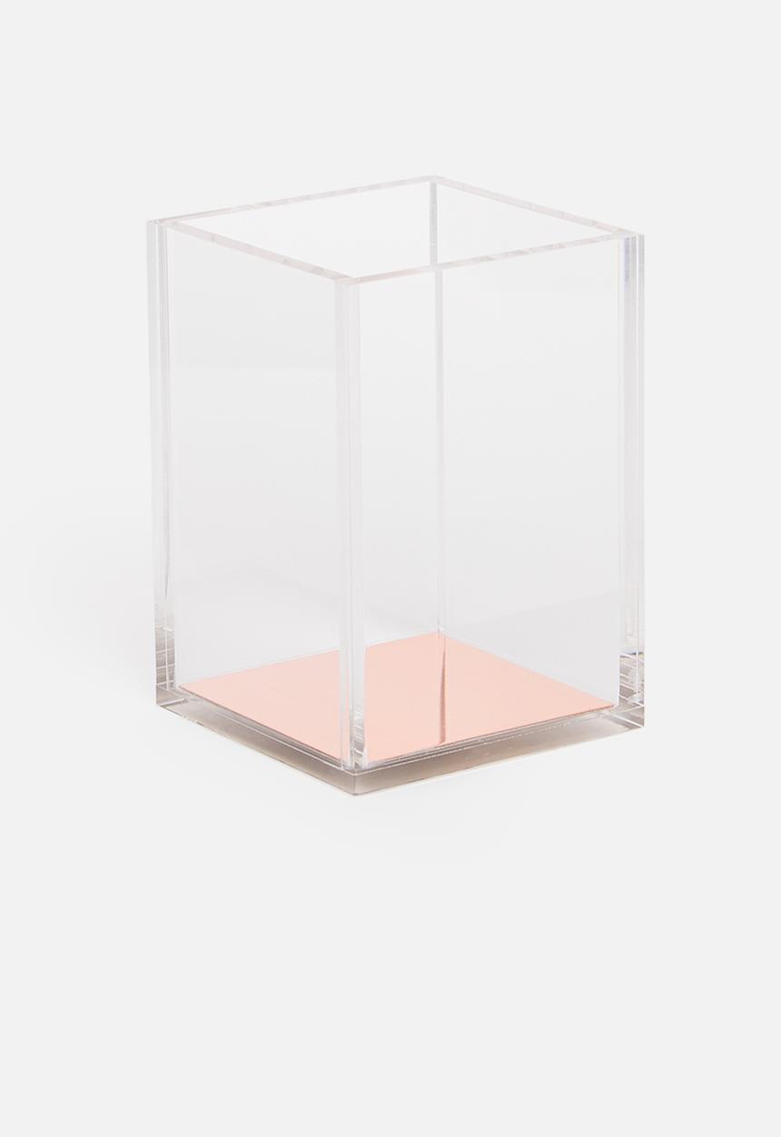 Sixth Floor - Acrylic pen holder - rose gold