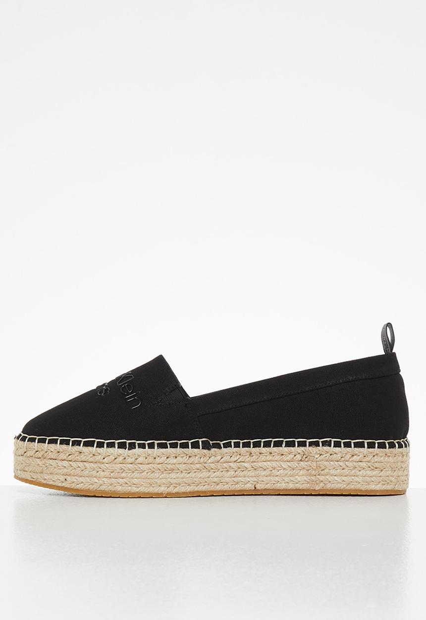Calvin Klein - Flatform espadrilles - black