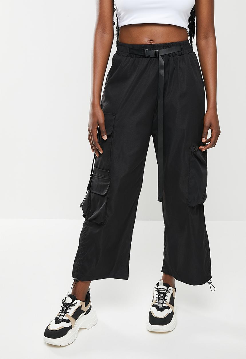 dailyfriday - Wide leg cargo - black