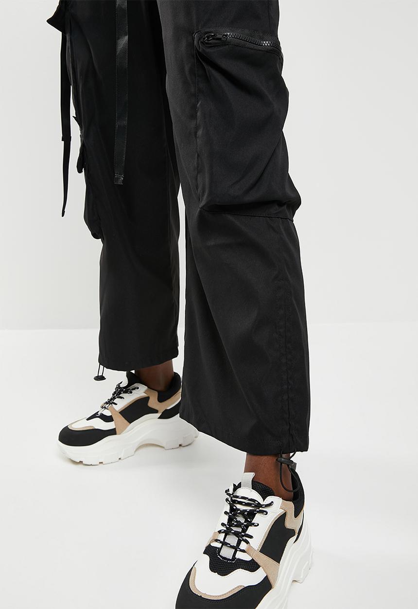dailyfriday - Wide leg cargo - black