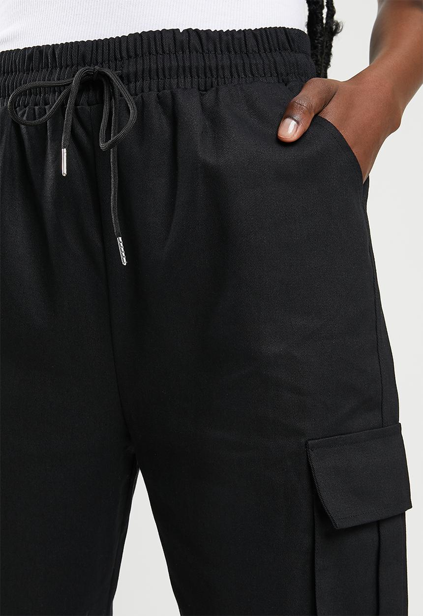 dailyfriday - Cuffed cargo pants - black