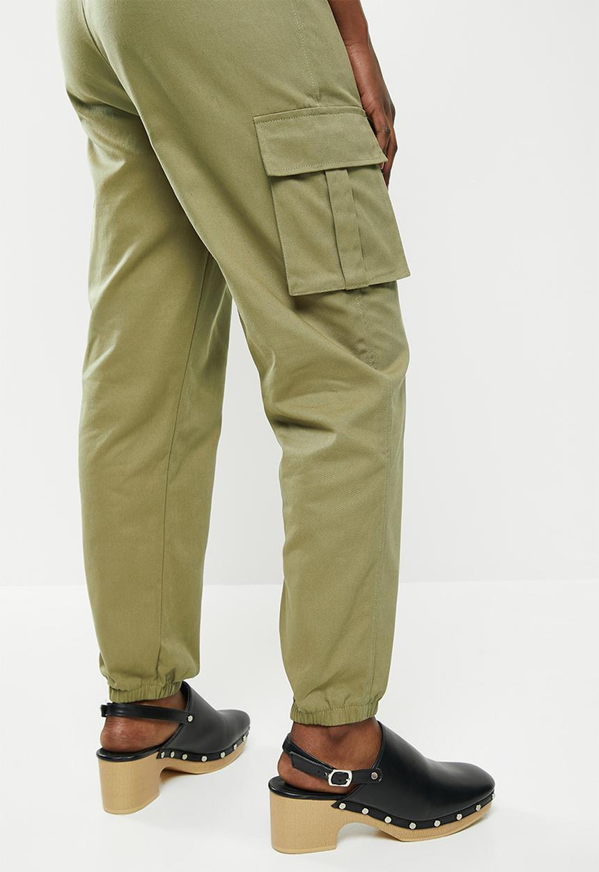 dailyfriday - Cuffed cargo pants - olive