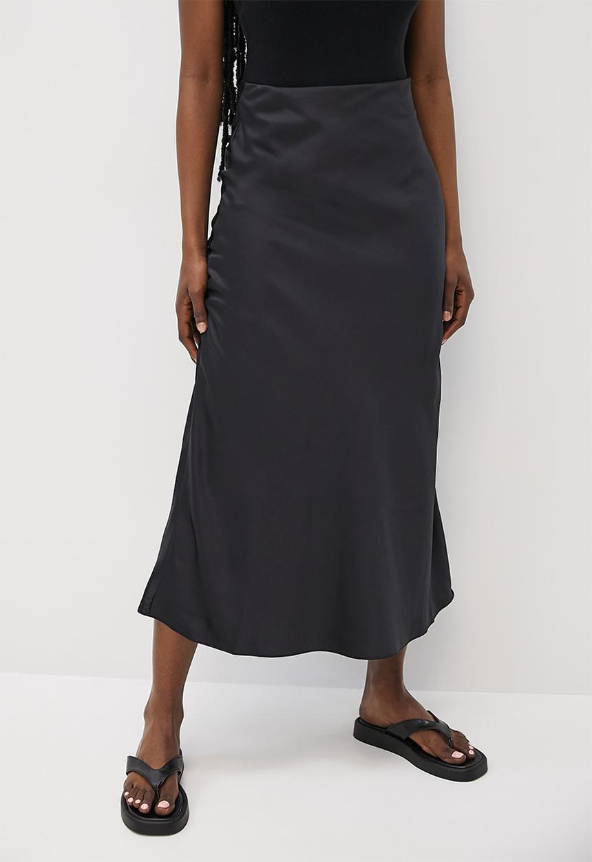 Superbalist - Long slip midi skirt - black
