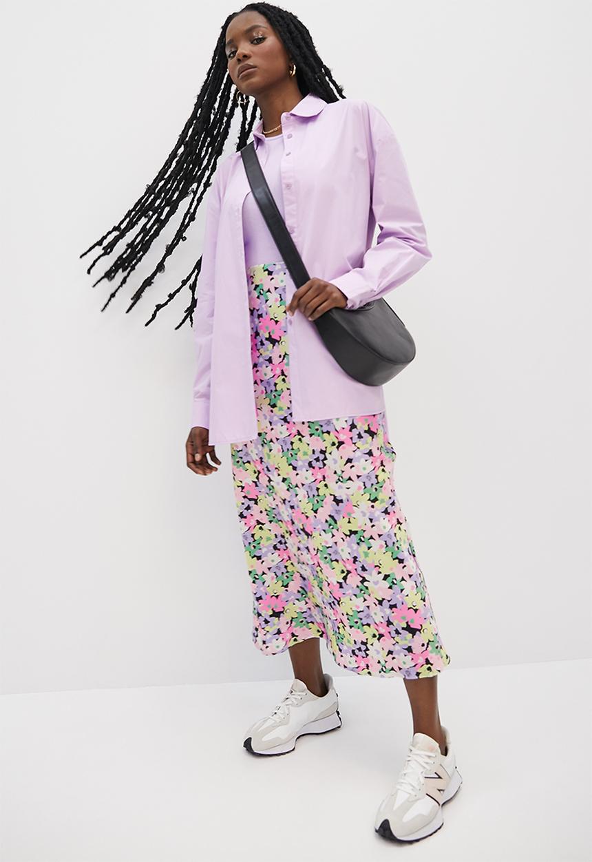Superbalist - Long slip midi skirt - multi