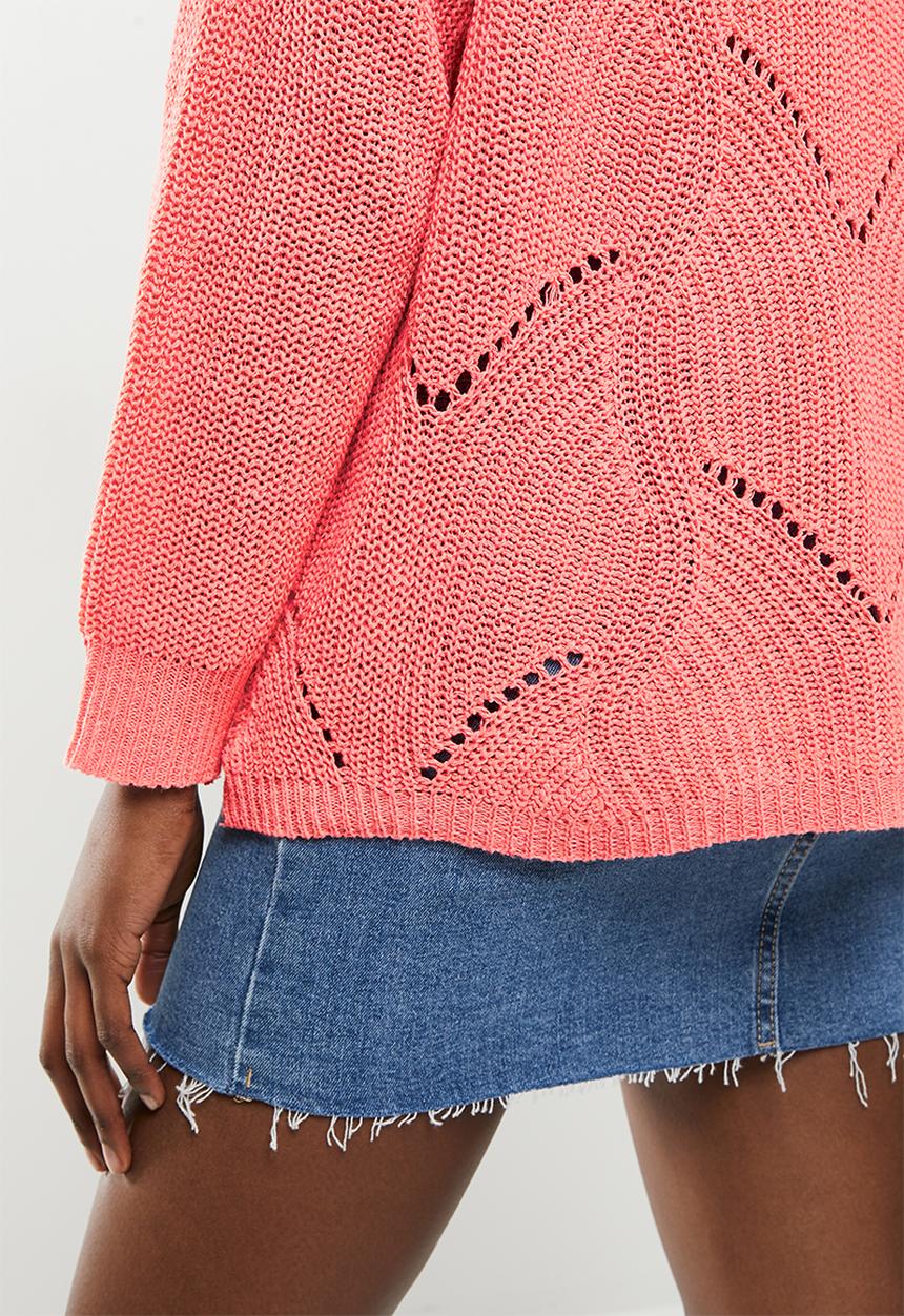 dailyfriday - Cable slouchy knit - dusty pink