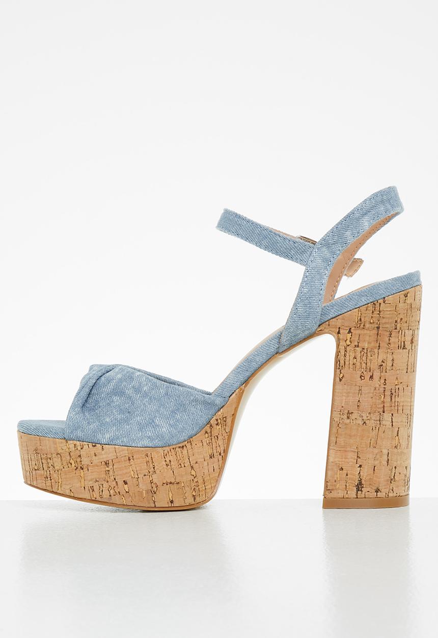 Rock & Co - Mykonos 2 ankle tie platform heel - blue