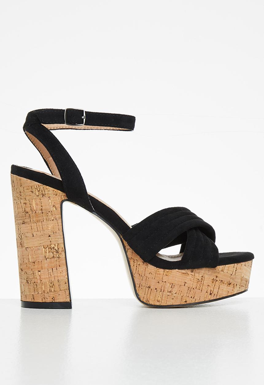 Rock & Co - Mykonos 1 ankle tie platform heel - black