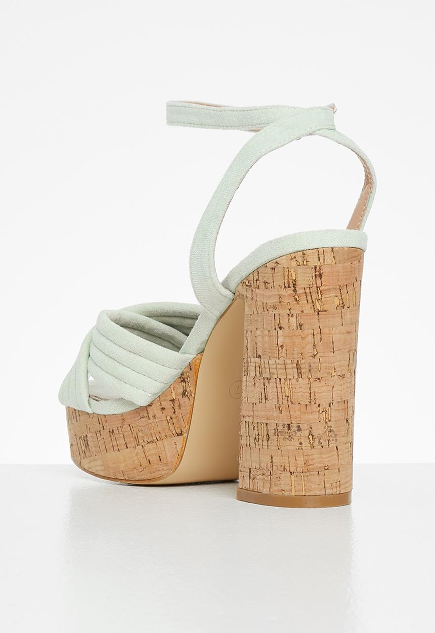 Rock & Co - Mykonos 1 ankle tie platform heel - mint