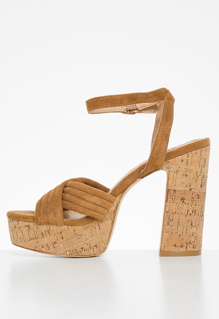 Rock & Co - Mykonos 1 ankle tie platform heel - tan