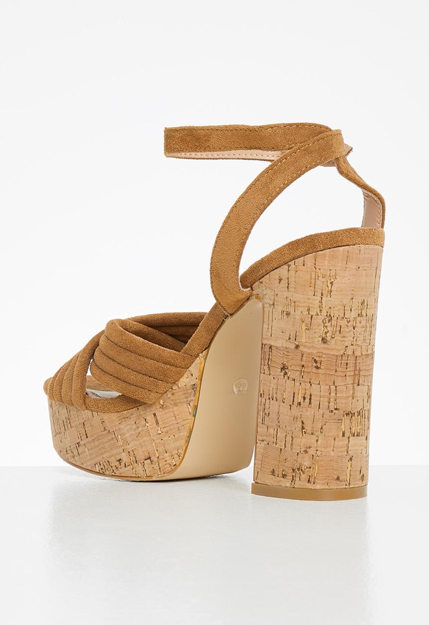 Rock & Co - Mykonos 1 ankle tie platform heel - tan
