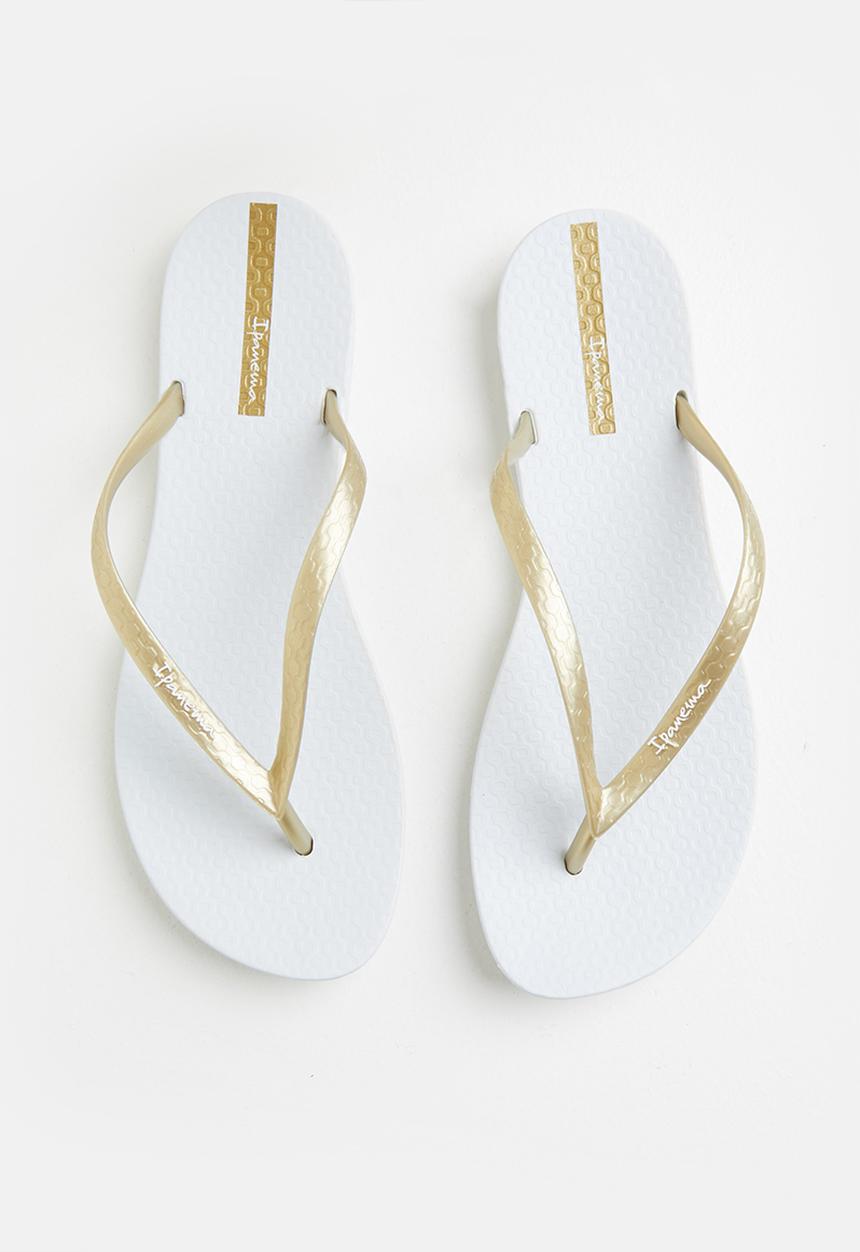 Ipanema - Wave flip flop - white gold