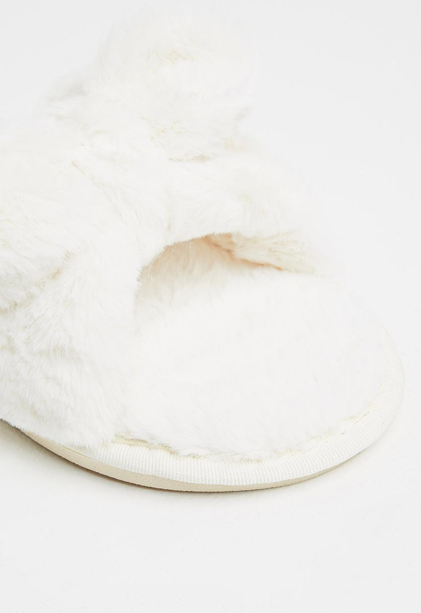 dailyfriday - Amber bow slippers - white