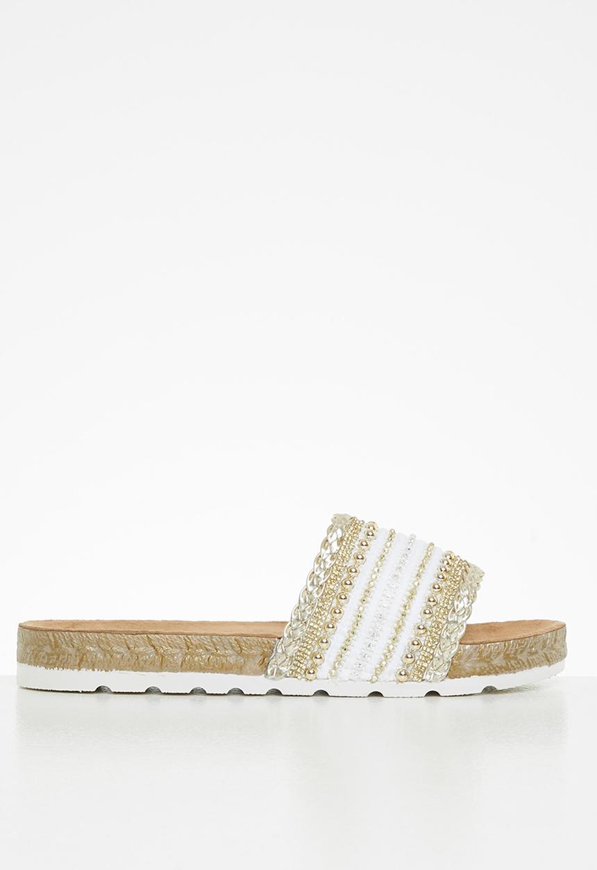 Butterfly Feet - Amaia 1 espadrille slide - white
