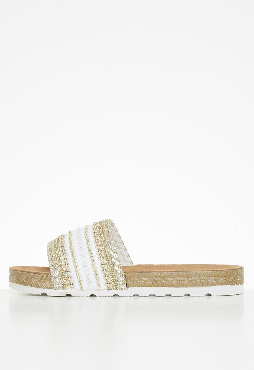 Butterfly Feet - Amaia 1 espadrille slide - white
