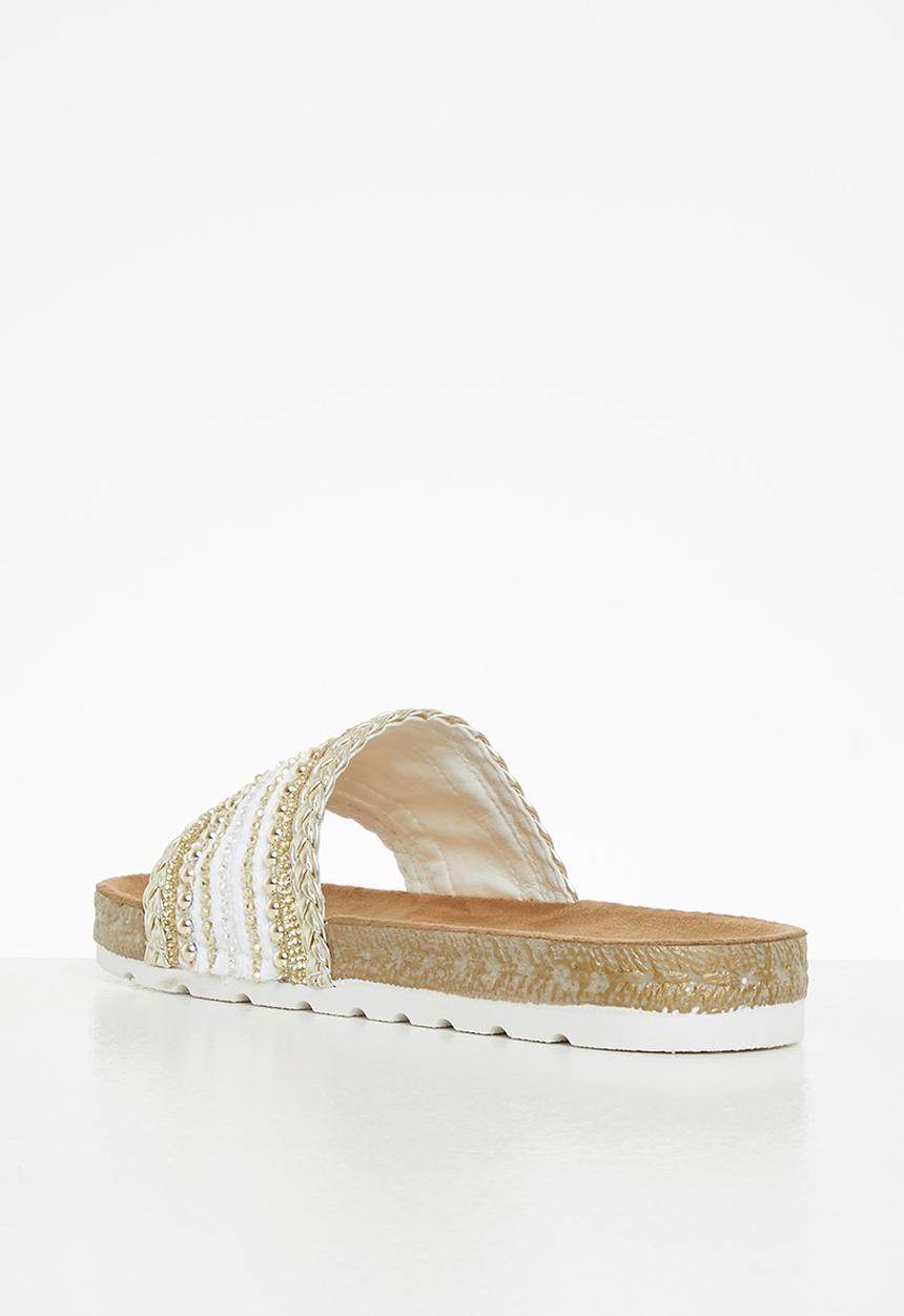 Butterfly Feet - Amaia 1 espadrille slide - white