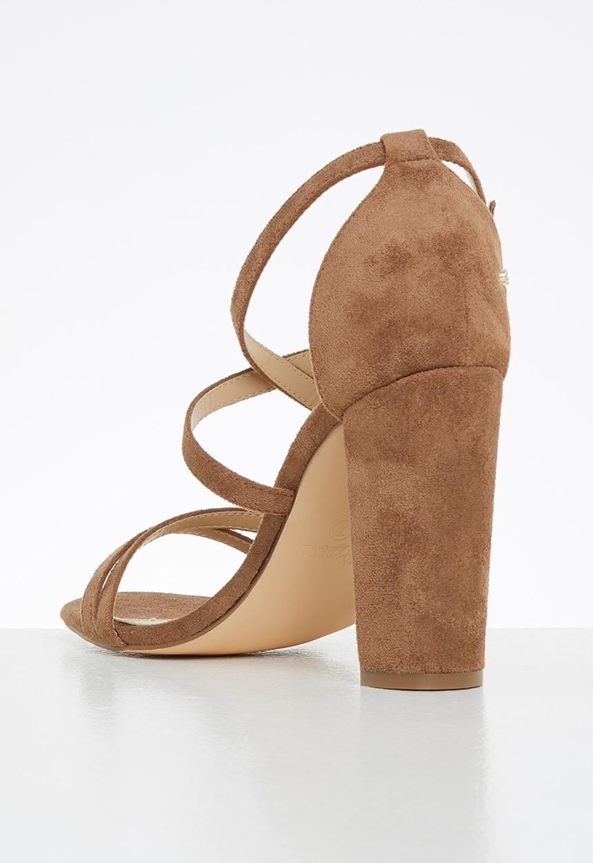Miss Black - Border1 block heel - tan