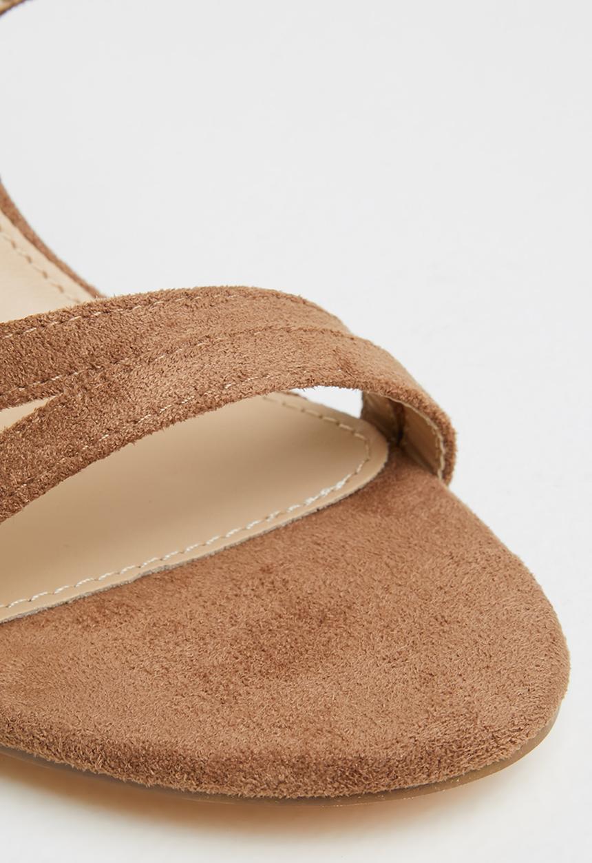 Miss Black - Border1 block heel - tan