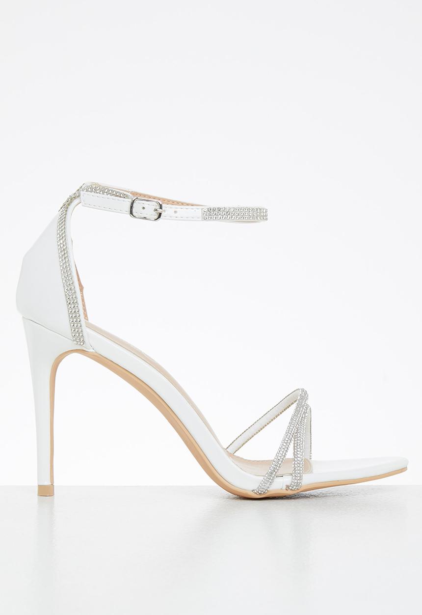 Miss Black - Jazz1 stiletto heel - white