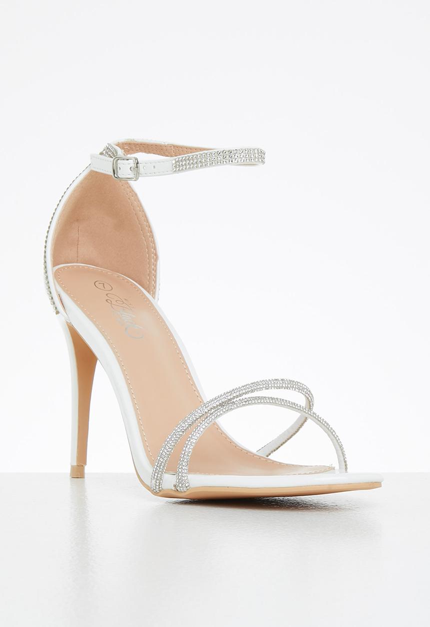 Miss Black - Jazz1 stiletto heel - white