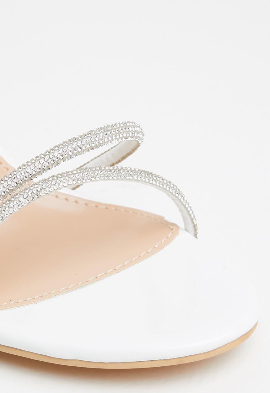 Miss Black - Jazz1 stiletto heel - white