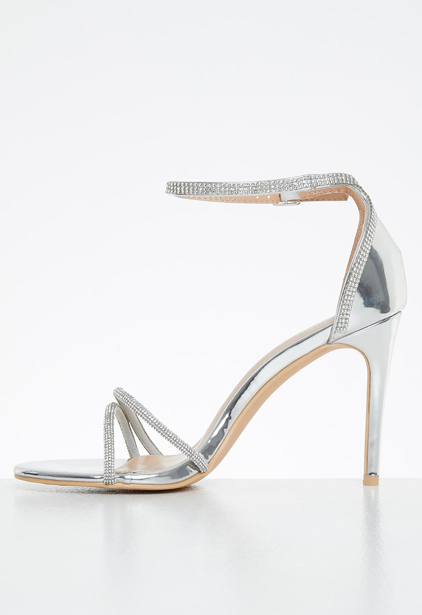 Miss Black - Jazz1 stiletto heel - silver