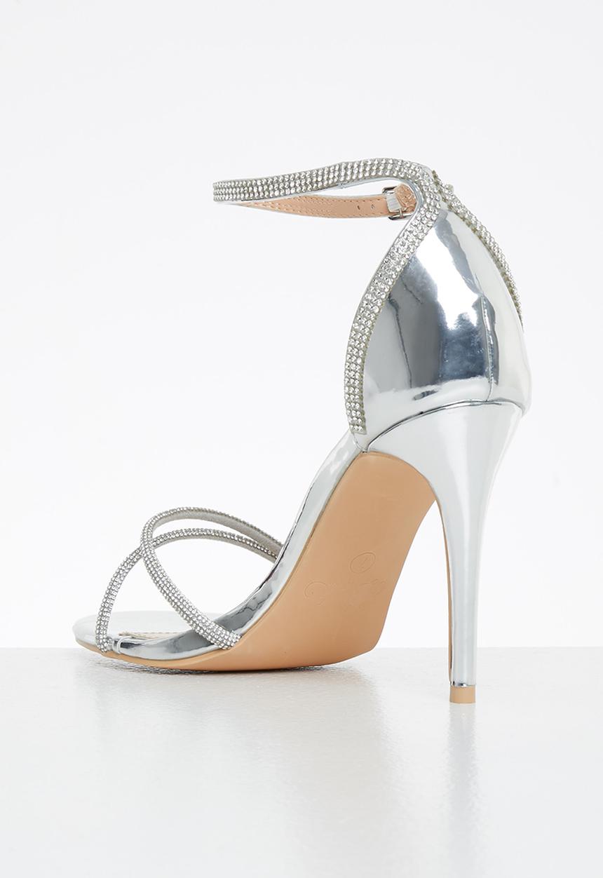 Miss Black - Jazz1 stiletto heel - silver