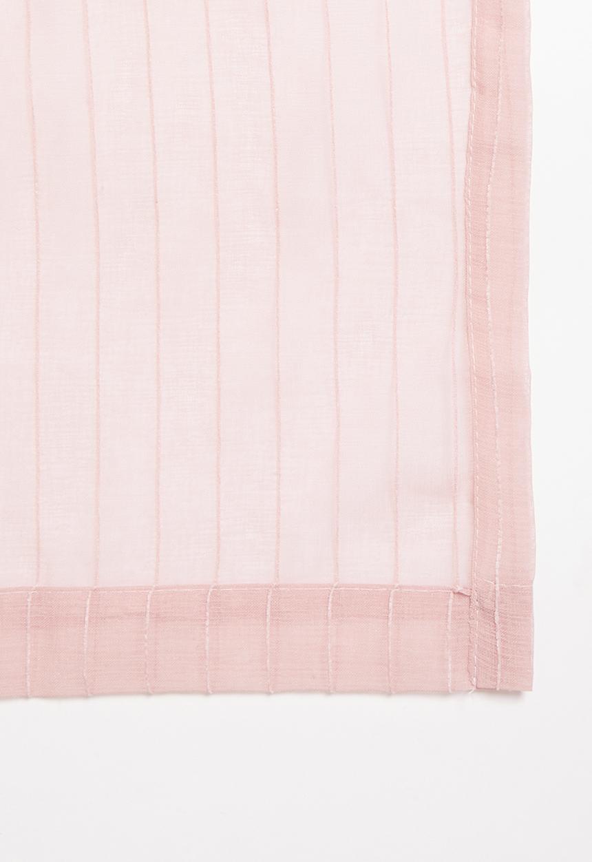 Sixth Floor - Taped striped frosted voile - pink
