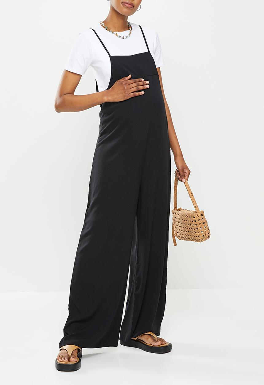Superbalist - Maternity wide leg jumpsuit - black